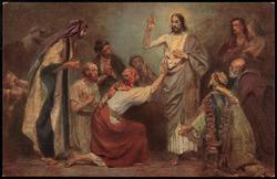 Picture 4. Jesus manifest Himself to the disciples.
John 20, 19-29.