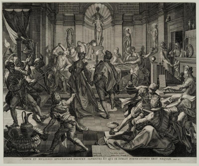 Nocturnal Banquet with Masquerade—A House of Ill Fame