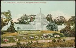 37 -- CONSERVATORY, GOLDEN GATE PARK, SAN FRANCISCO, CALIFORNIA.