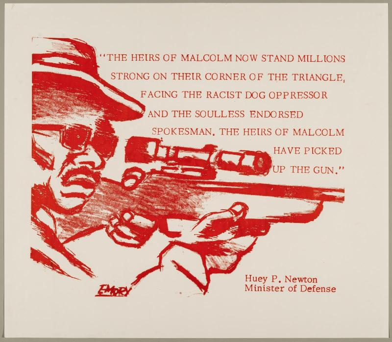 The Heirs of Malcolm Now Stand Millions Strong—Huey P. Newton/ Minister of Defense