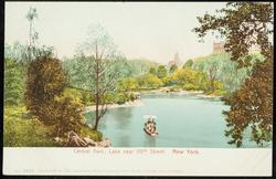 Central Park; Lake near 59th Street. New York.