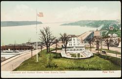 Claremont and Hudson River; from Grant's Tomb.  New York.