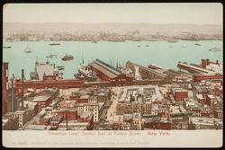 "American Line" Docks; foot of Fulton Street.  New York.