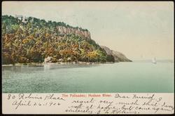 The Palisades; Hudson River.