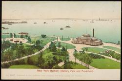 New York Harbor; (Battery Park and Aquarium).