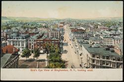 Bird's Eye View of Binghamton, N.Y., looking west.