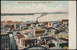 Birds-eye view and Harbor of Seattle, Wash.