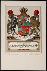GROSSHERZOGTUM Mecklenburg Schwerin u.Str. Coat of Arms