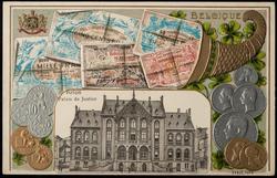 [Currency of] BELGIQUE. [Photo of] Arlon Palais de Justice