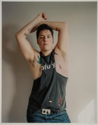 Self-portrait (muscle shirt), from the series Every Breath We Drew