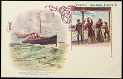 VOYAGE - NEW YORK - EUROPE 6
SIGNALLING a passing steamer
