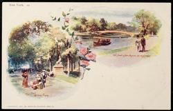New York. 12. 
The Mall, Central Park - THE BOW BRIDGE-CENTRAL PARK
