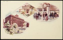 New York. 5. 
THE PRODUCE EXCHANGE - THE AQUARIUM - INTERIOR OF THE AQUARIUM
