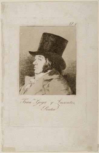 Francisco Goya y Lucientes, Pintor (Francisco Goya y Lucientes, Painter) Caprichos 1