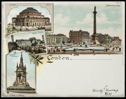 London. 
ALBERT HALL. CRYSTAL PALACE. ALBERT MEMORIAL. TRAFALGAR SQUARE.
