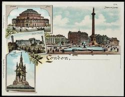 London. 
ALBERT HALL. CRYSTAL PALACE. ALBERT MEMORIAL. TRAFALGAR SQUARE.