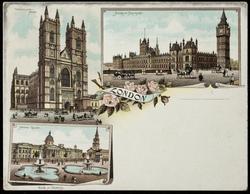 LONDON.
WESTMINSTER ABBEY. NATIONAL GALLERY. HOUSES OF PARLIAMENT.