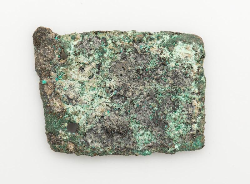 Piece of sheet bronze