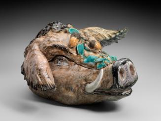 Tureen in the form of a boar's head