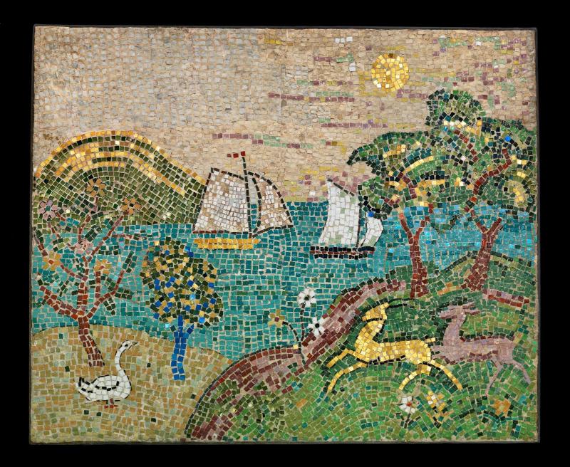 Landscape with Sailing Boats