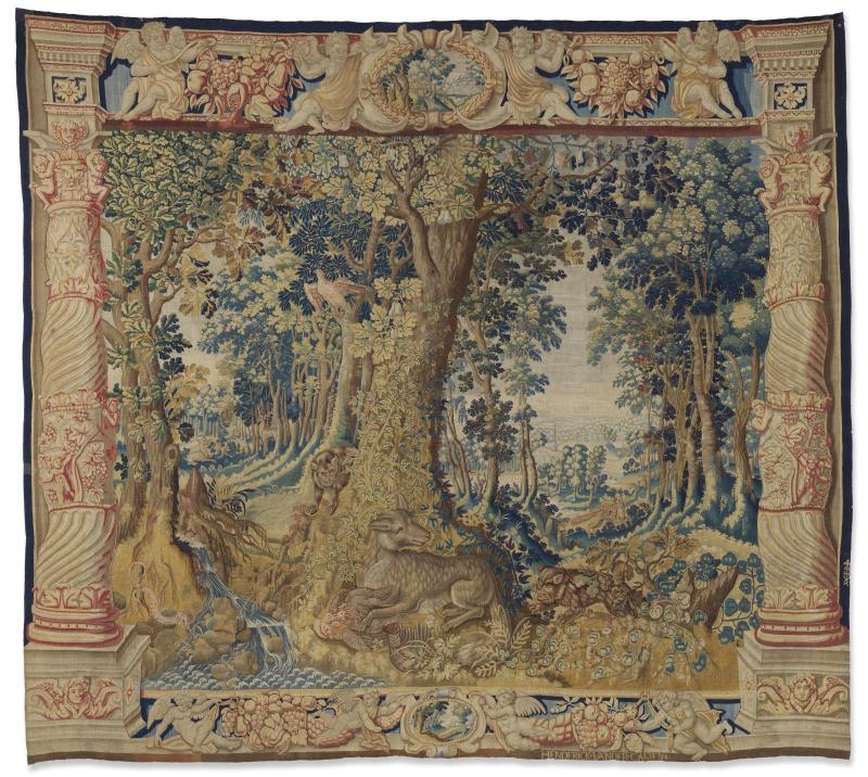 Tapestry: Landscape with Animals