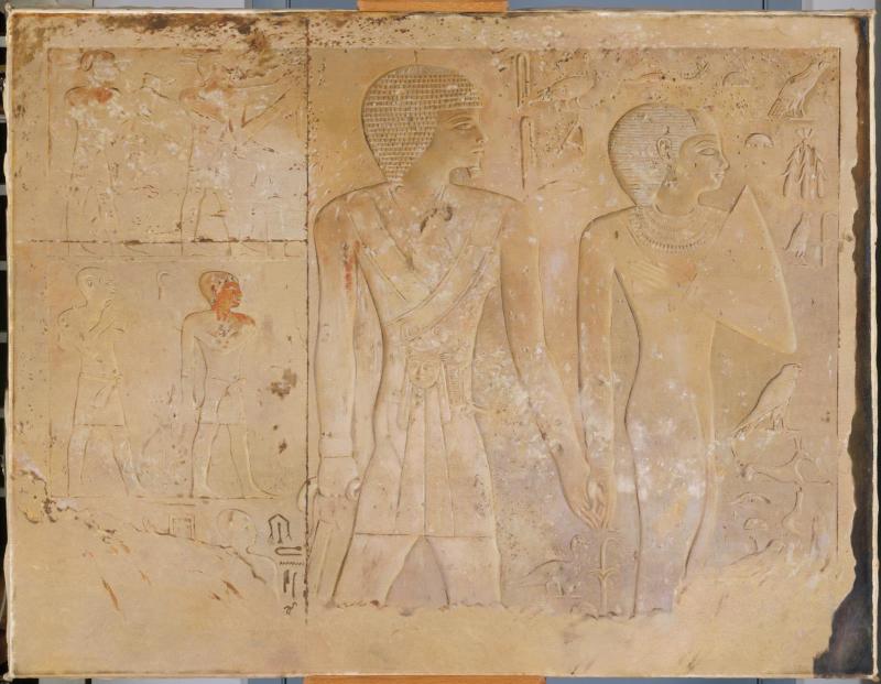 Khufu-khaf I and His Mother, from his Tomb, G 7110-7120, Giza, 4th Dynasty