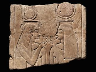Relief of a "Divine Votaress" and a goddess