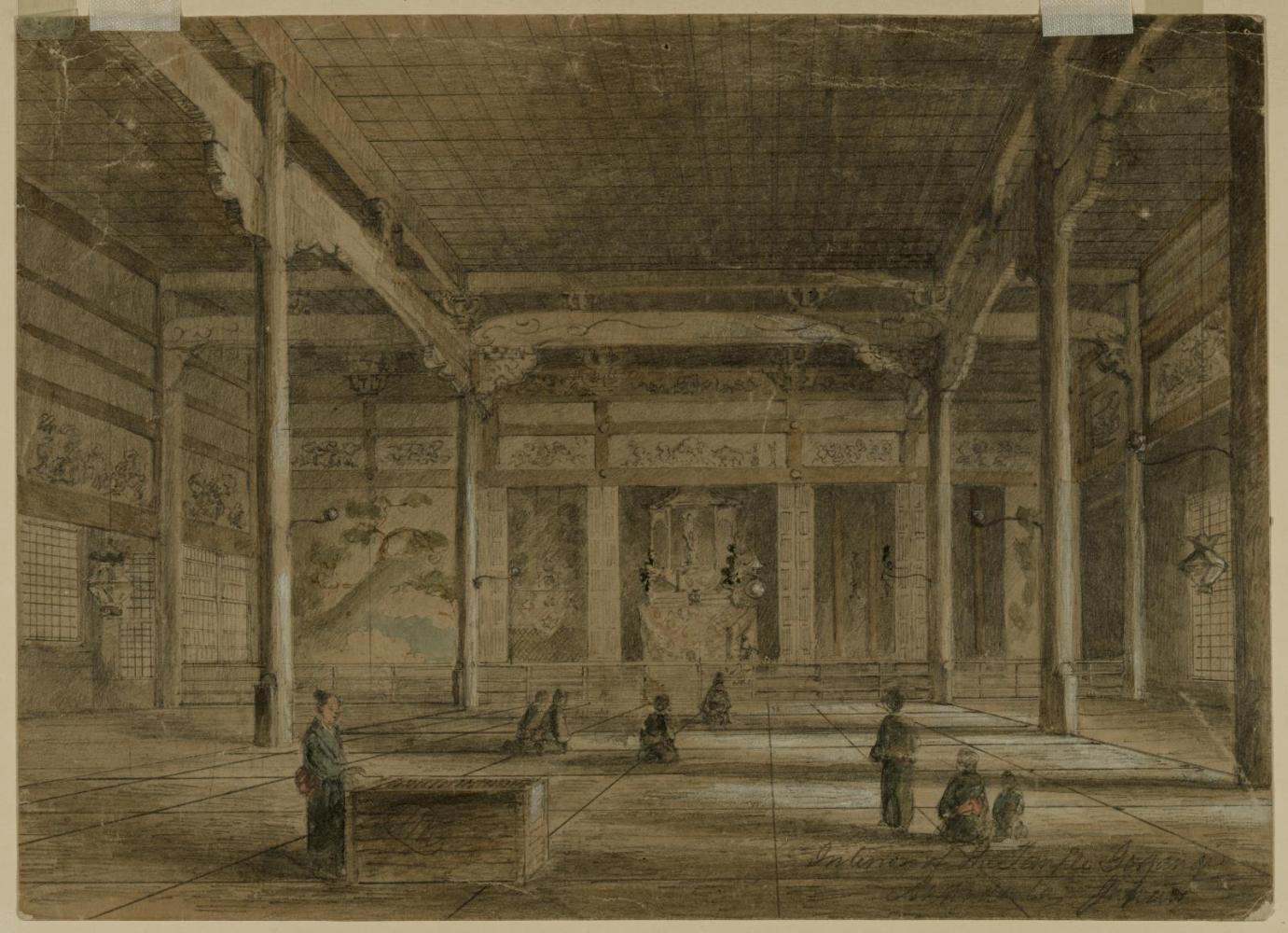 Interior of Temple, Hakodate