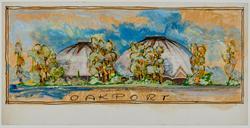 Study of a domed building, Oakport