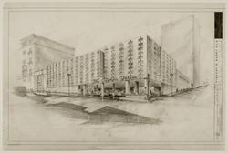 Proposal for the Olympic Garage, Tidewater Oil Co., Post & Mason Streets, San Francisco, California