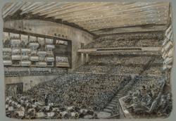 Interior of Festival Concert Hall, London