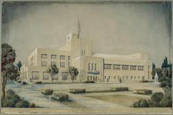 Study for municipal building, Mishawaka, Indiana