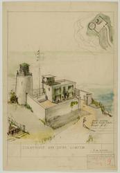 Design for lighthouse and living quarters