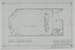 Floor Plan of Park Theater, Selma, California