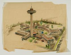 Design for a complex with tower with viewing platform