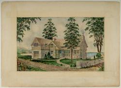 Design for a Cottage for Mr. A. T. Moberg at Lake Oscawana, New York