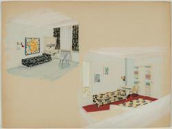Interior decoration study for modern bedrooms