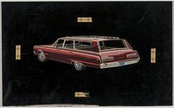 Dodge Polara Four Door Station Wagon with Roof Rack: Model Year 1968