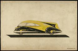 Design for a streamlined two-door car
