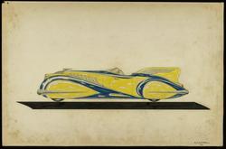 Design for a streamlined convertible with dorsal fin