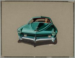 Design for a Henney car with a female driver