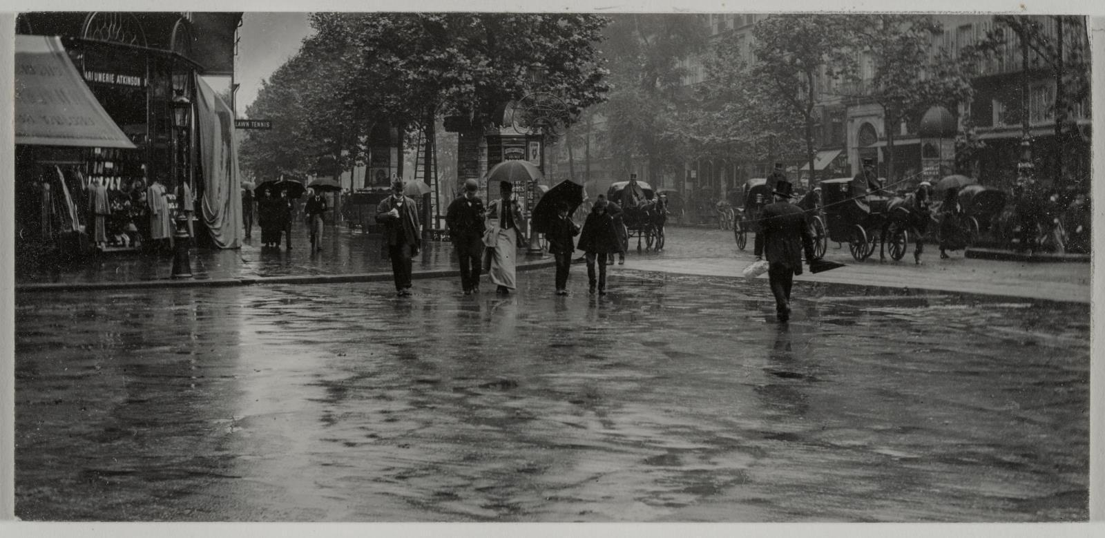 A Wet Day on the Boulevard (Paris)