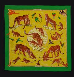 Tendresse Feline (vert cru/chartreuse/tigers)