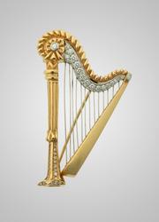 Harp brooch