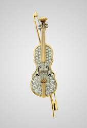 Violin brooch