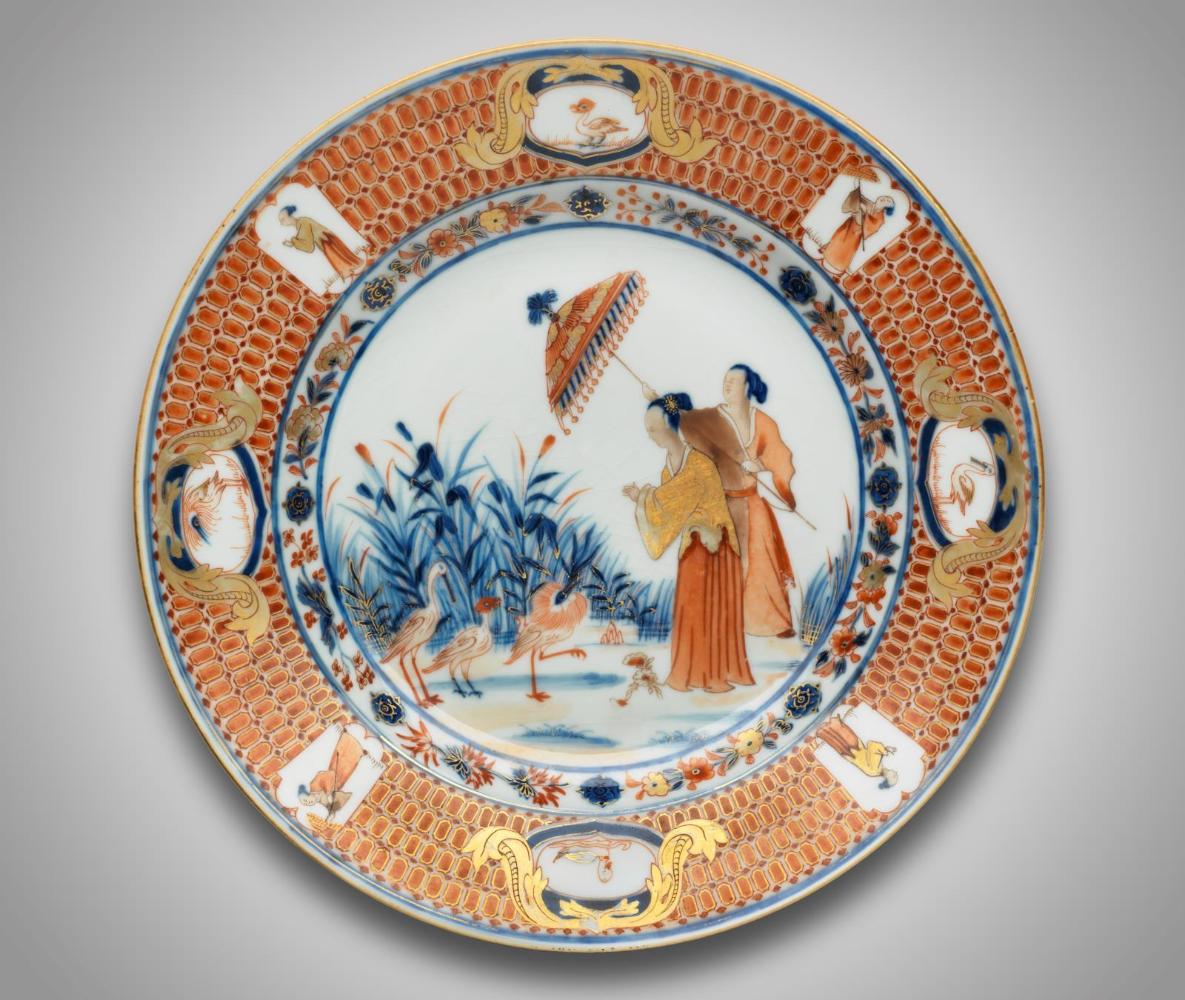 "Lady with Parasol" plate