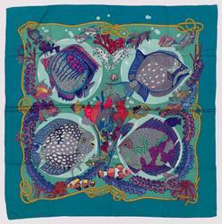 Grands Fonds (great deep) silk scarf