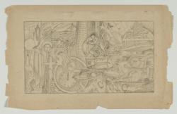 American Life, study for a mural