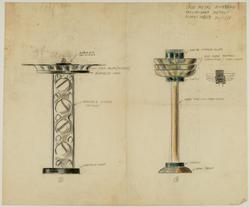 Preliminary sketches for metal ashstands