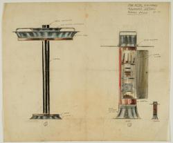 Preliminary sketches for spun metal ashstands